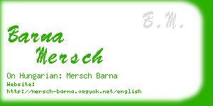 barna mersch business card